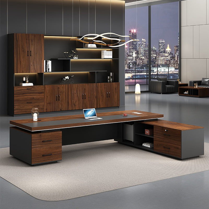 大型役員デスク|ビジネス 高級感 カスタマイズ可能