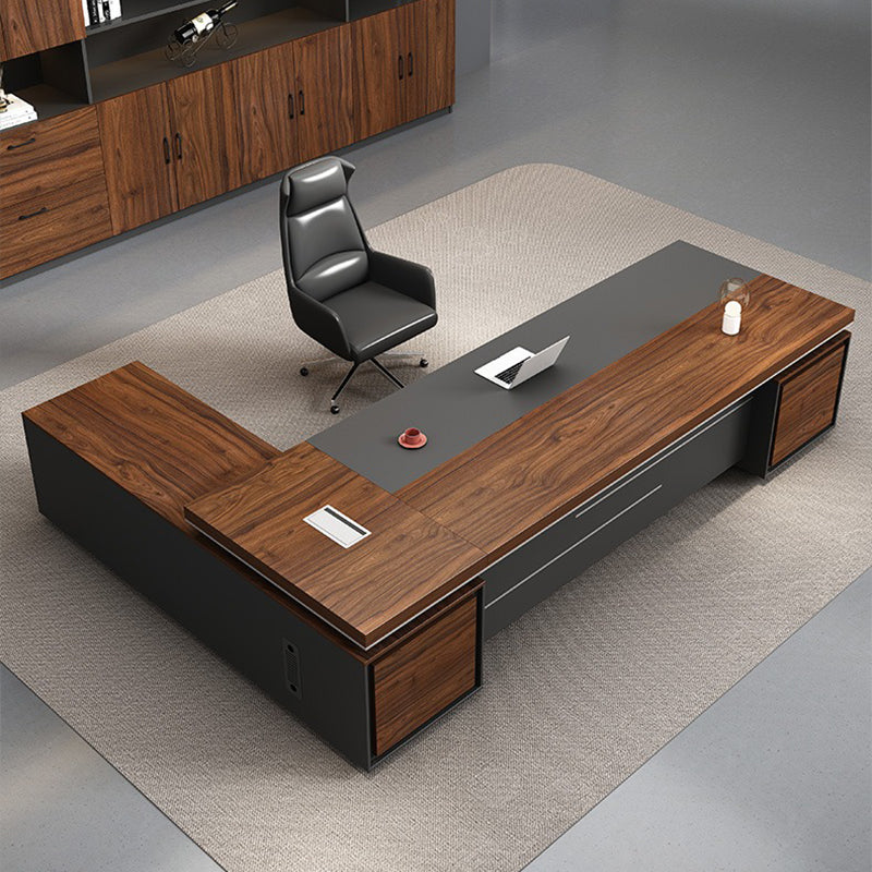 大型役員デスク|ビジネス 高級感 カスタマイズ可能