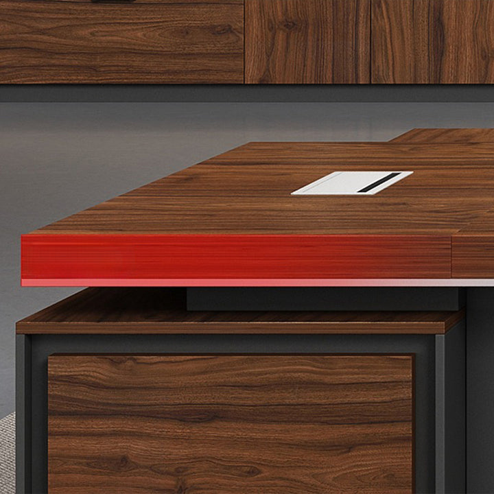 大型役員デスク|ビジネス 高級感 カスタマイズ可能