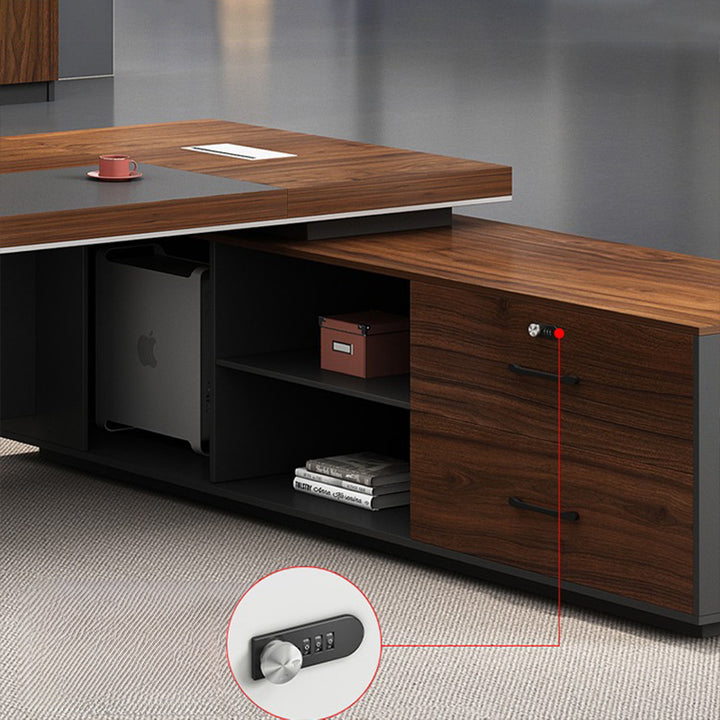 大型役員デスク|ビジネス 高級感 カスタマイズ可能