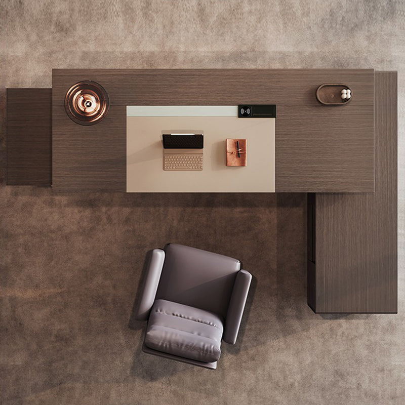 大型役員デスク|高品質 高貴な雰囲気 コードホール付き