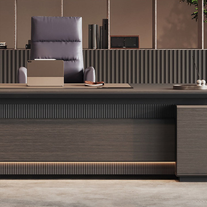 大型役員デスク|高品質 高貴な雰囲気 コードホール付き