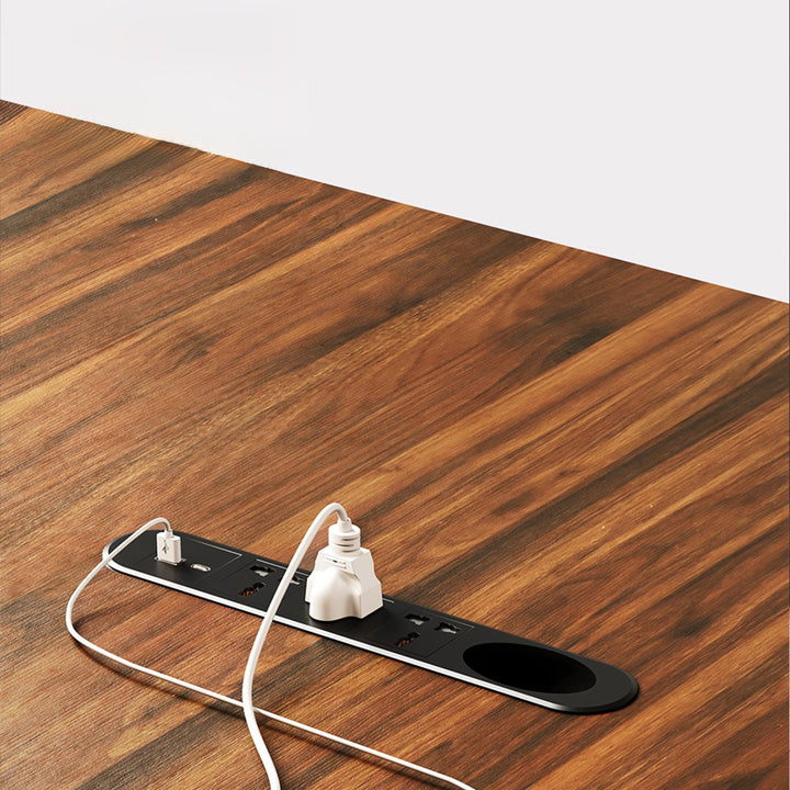 大型役員デスク|シンプル 優雅さ ロック付き