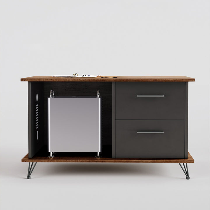 大型役員デスク|シンプル 優雅さ ロック付き