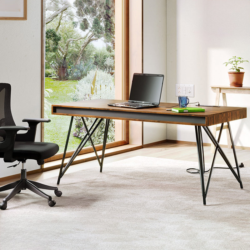 大型役員デスク|シンプル 優雅さ ロック付き