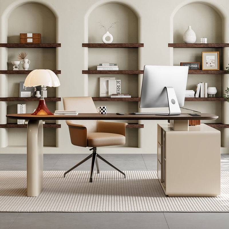 ERGOPRO公式｜大型役員デスク ヴィンテージ USBポート付き 伸縮式