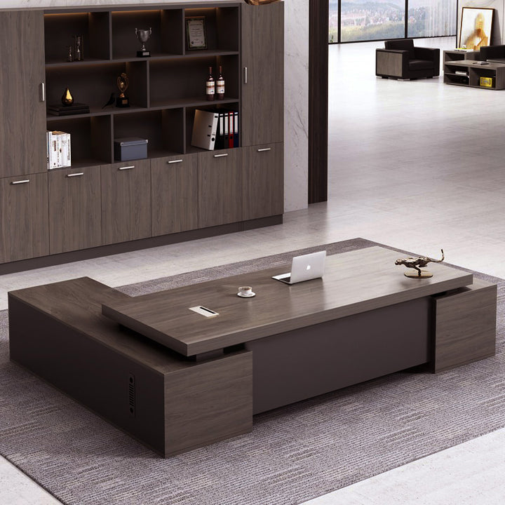 大型役員デスク｜スタリッシュ 現代オフィス ボスデスク