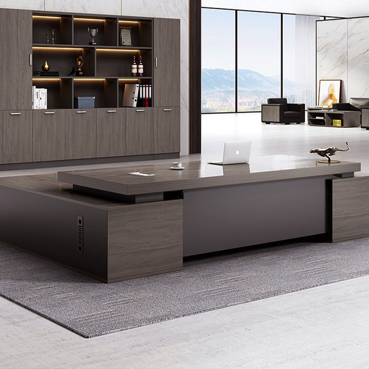 大型役員デスク｜スタリッシュ 現代オフィス ボスデスク