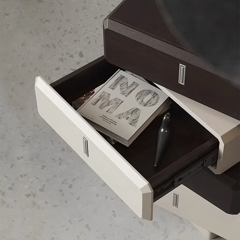 イタリアモダンアンティークBell'OGGETTI 強化ガラスパソコンデスク