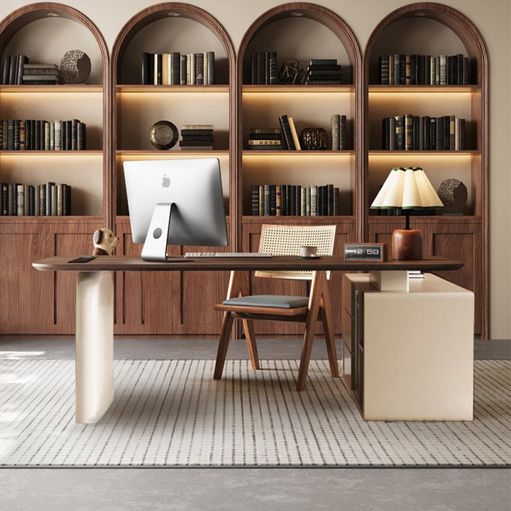 大型役員デスク｜クラシック 安定感 大収納力