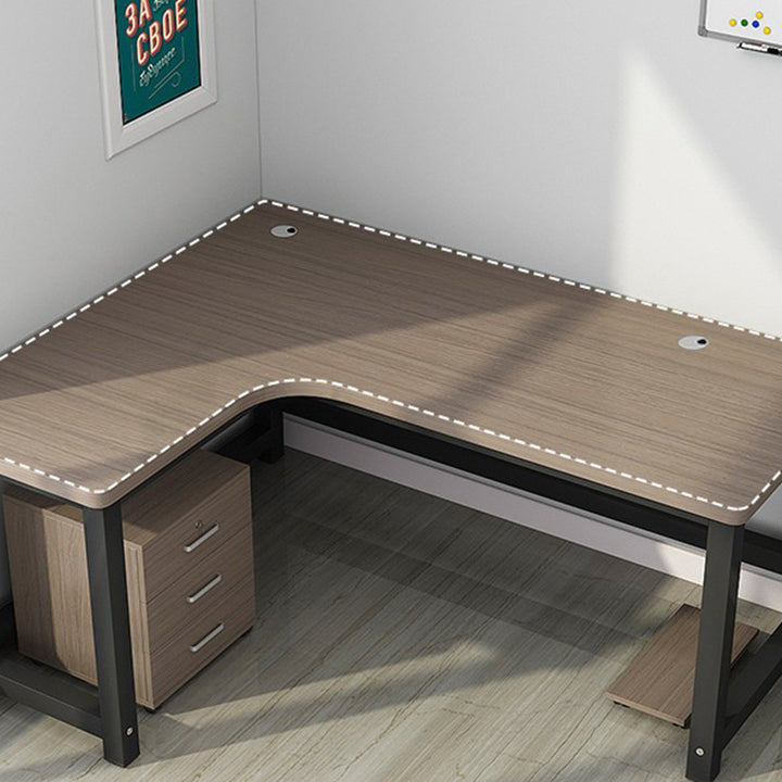 コンパクト役員用デスク｜モダンL字型 イフィシェンシー