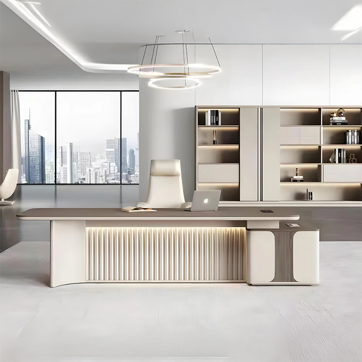 壁面収納｜LEDライト内蔵 シンプルモダン 空間演出