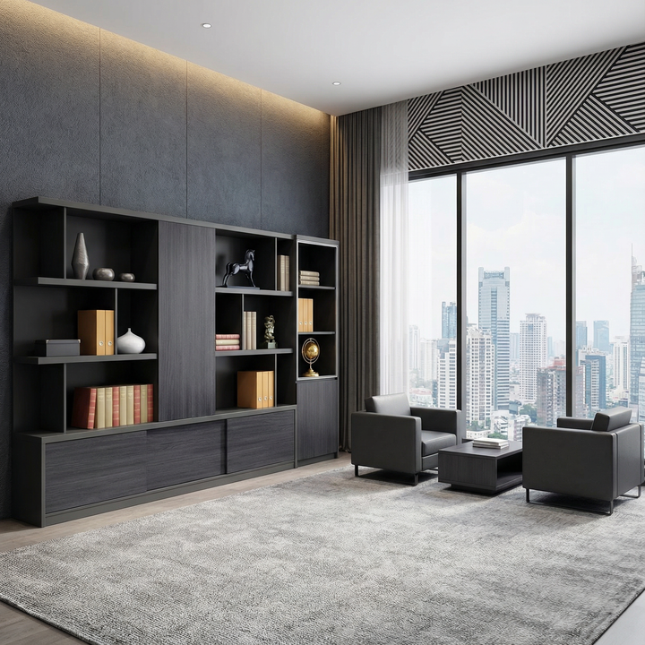 壁面収納｜ハイエンド 重厚感 大容量ストレージ