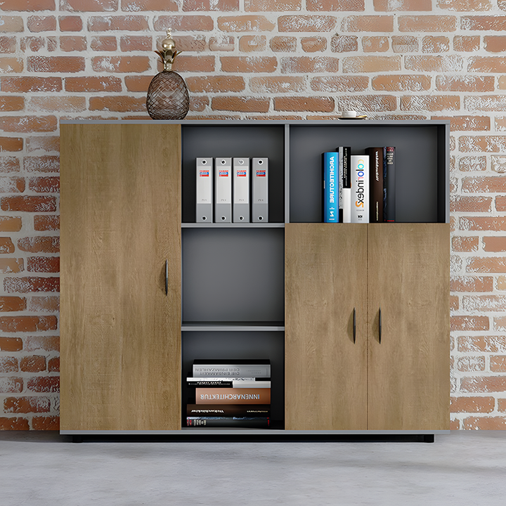 壁面収納｜メタリックフレーム 現代的 空間最適化