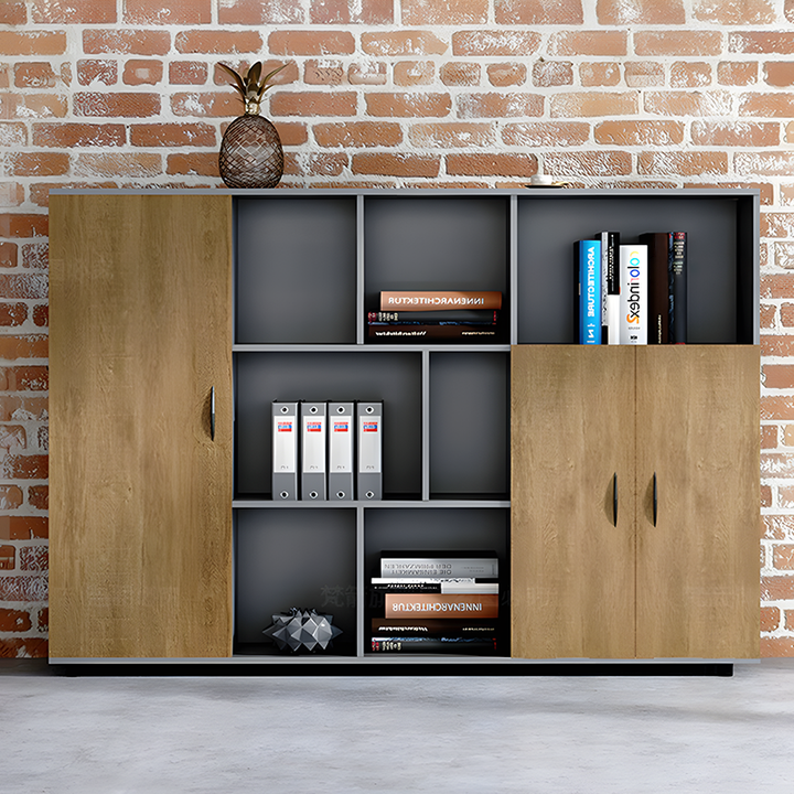 壁面収納｜メタリックフレーム 現代的 空間最適化