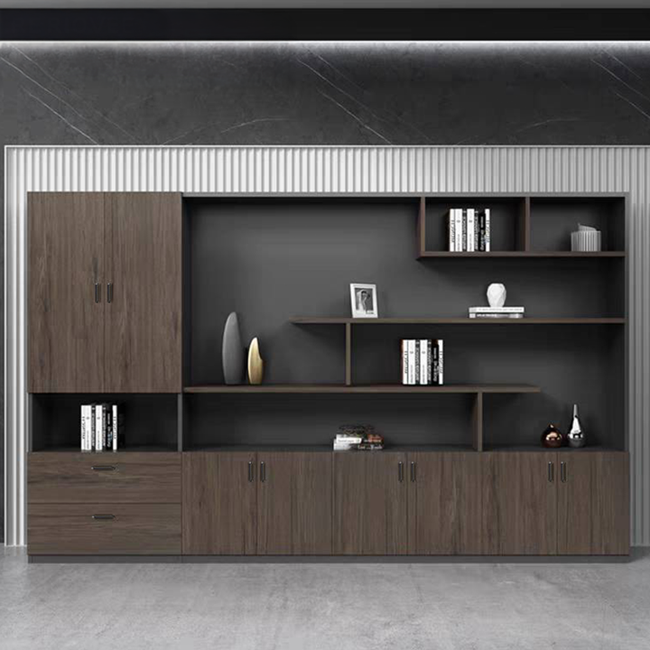 壁面収納｜ウッドグレイン 現代的 空間整理