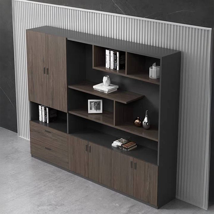 壁面収納｜ウッドグレイン 現代的 空間整理