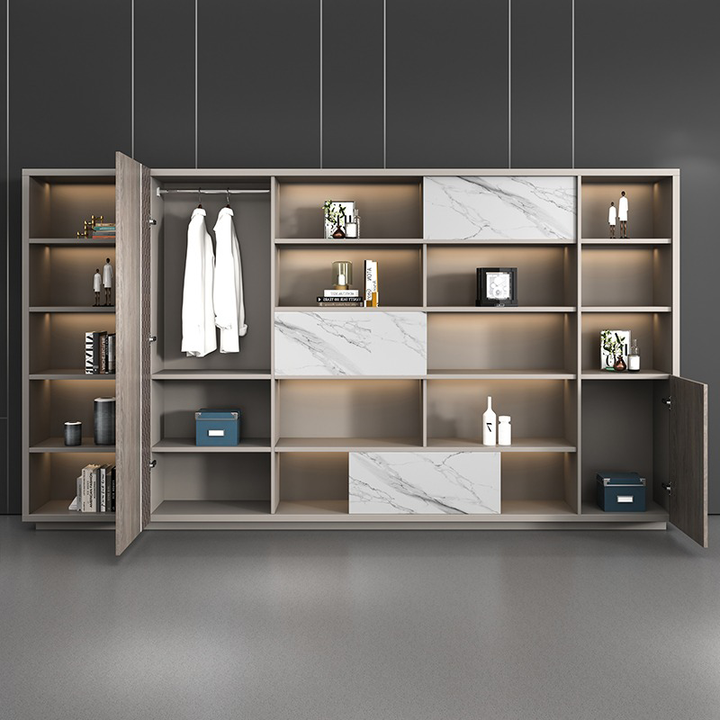 壁面収納｜ナチュラル調 コンテンポラリー 効率管理