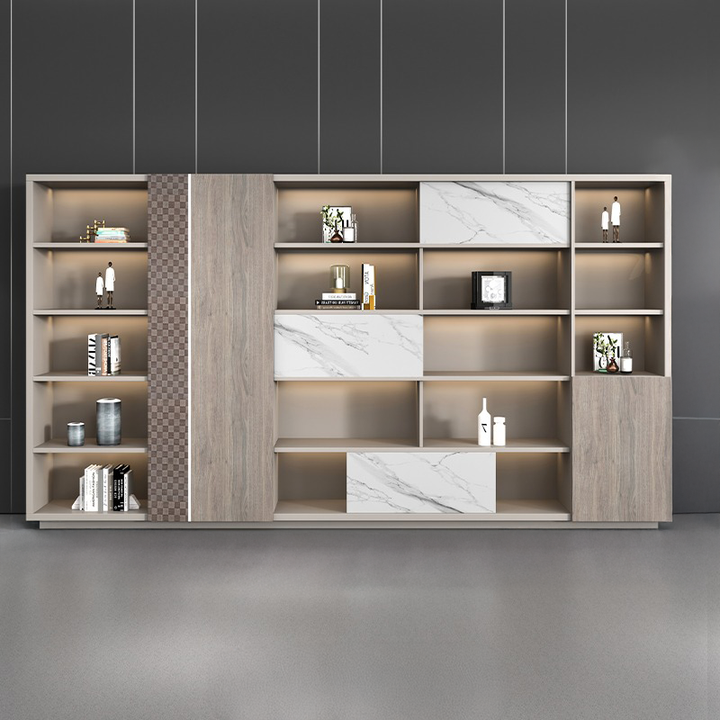 壁面収納｜ナチュラル調 コンテンポラリー 効率管理