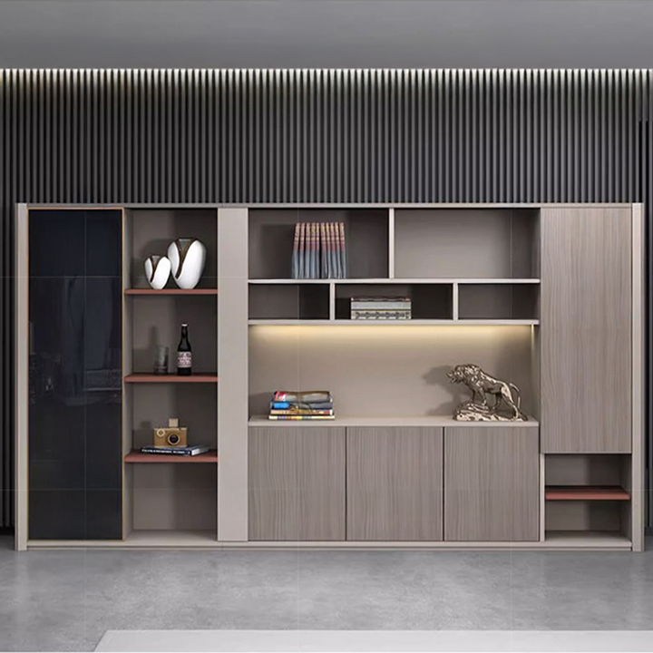 壁面収納｜強化ガラスパネル モダンクラシック 空間構成力