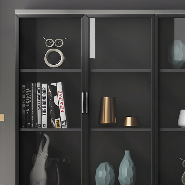 壁面収納｜クリアガラスパネル ミニマル 多目的用途