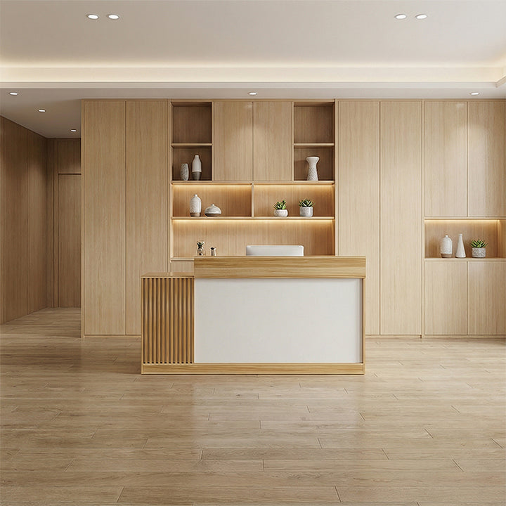 レジカウンター｜おしゃれ ナチュラル キーロック備え