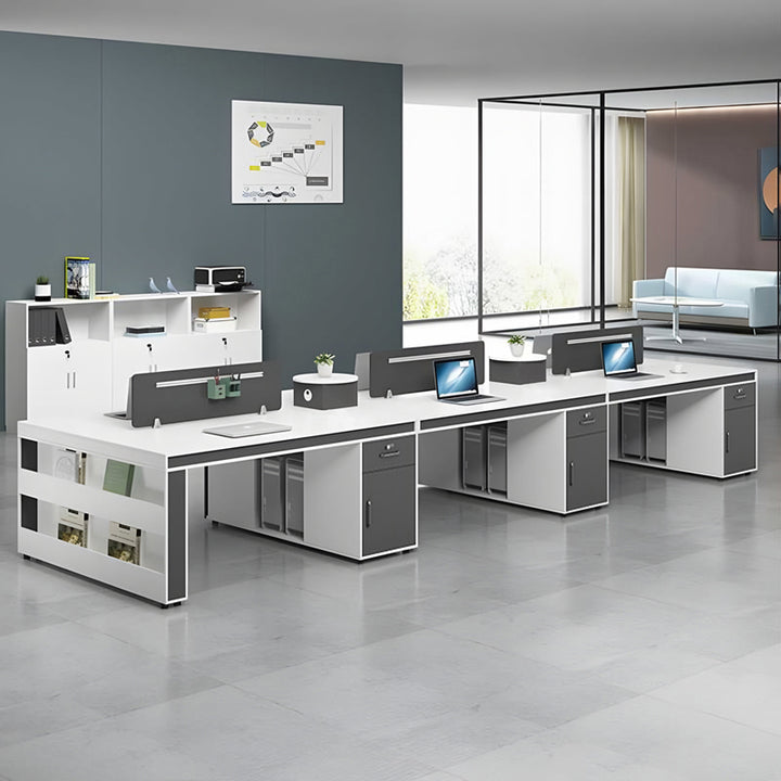 オフィスデスク・事務机｜シンプル 機能性 トップパネル付き